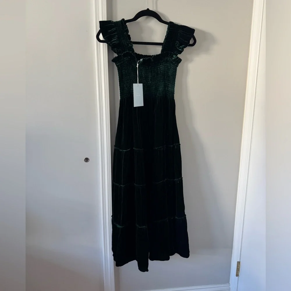 NWT Hill House Velvet Green Ellie Nap Dress - Picture 3 of 8